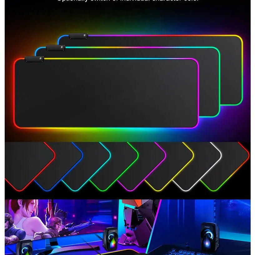 Mouse Pad Gamer RGB 80x30cm