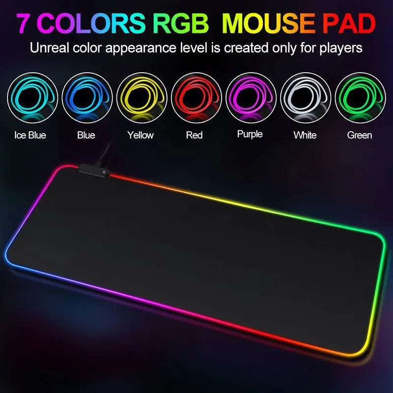 Mouse Pad Gamer RGB 80x30cm